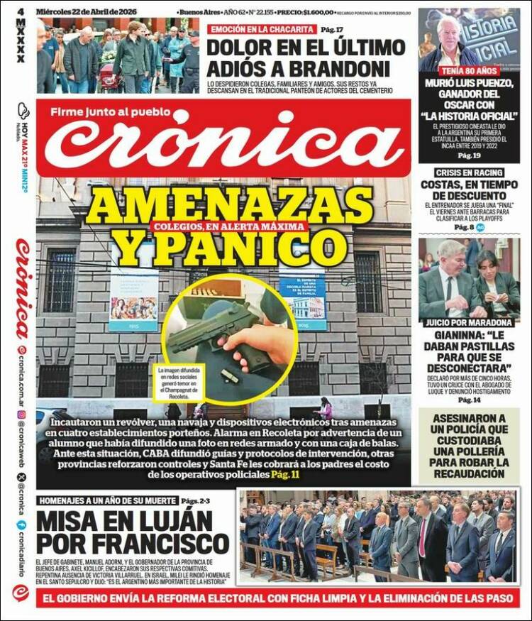 Portada de La Voz del Chaco (Argentina)