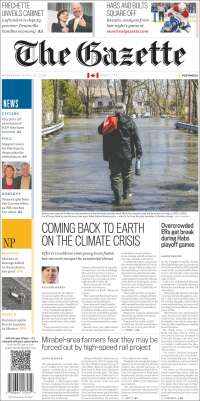 Portada de The Gazette (Canada)