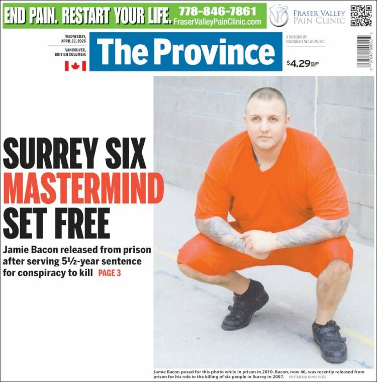 Portada de The Province (Canada)