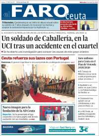 Portada de El Faro de Ceuta (Espa&ntilde;a)