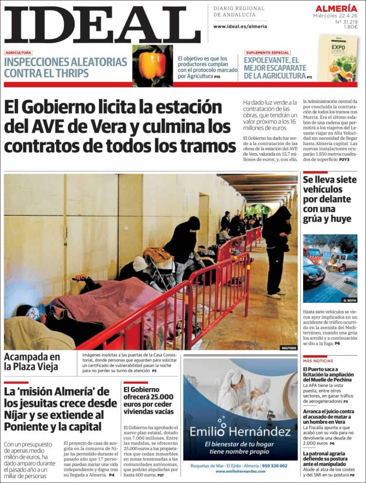 Portada de Ideal Almeria (Espa&ntilde;a)