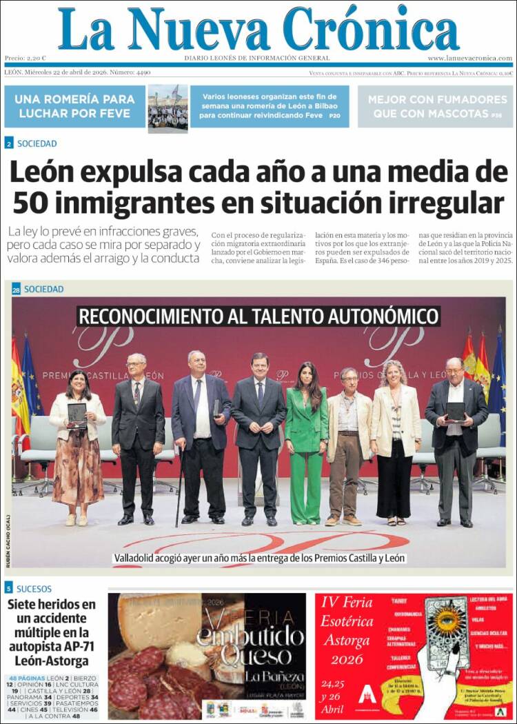 Portada de La Nueva Crónica (Espa&ntilde;a)