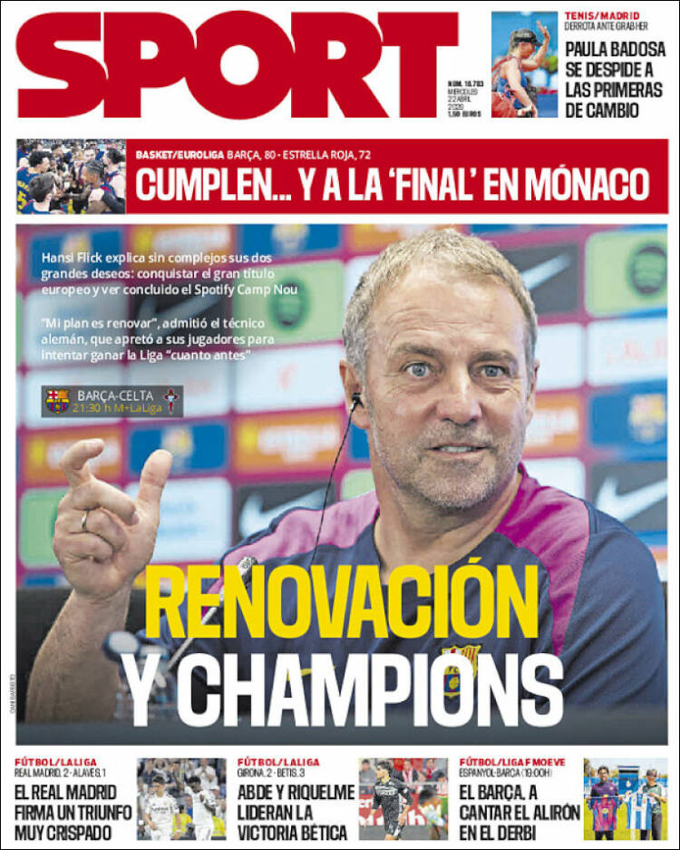 Portada de Sport (Espa&ntilde;a)