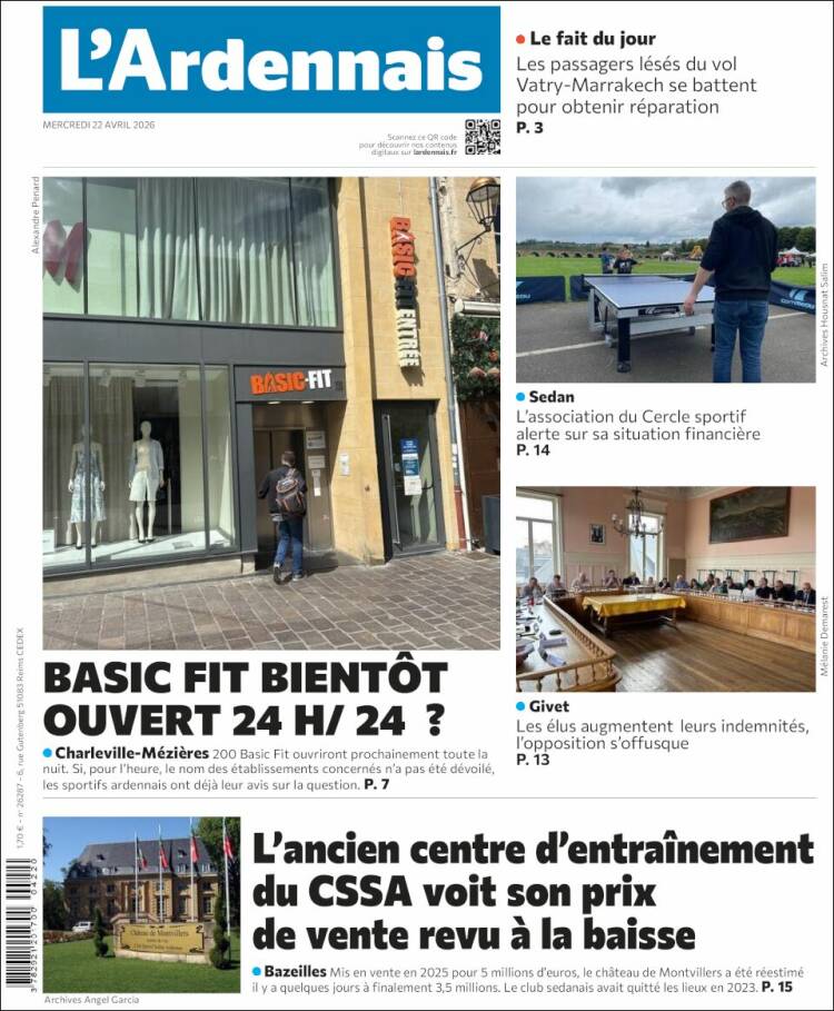 Portada de L'Ardenais (Francia)