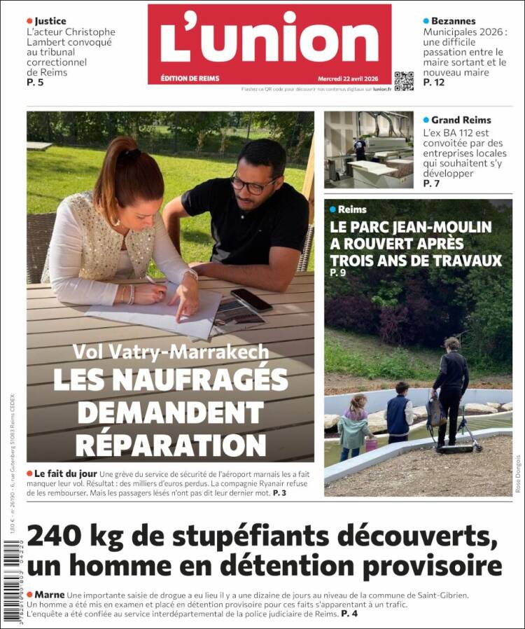 Portada de L'Union (Francia)