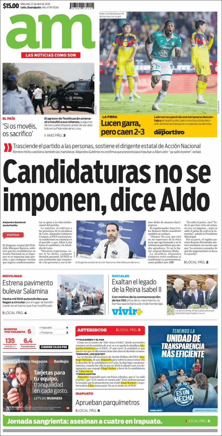 Portada de Al Día A.M. (M&eacute;xico)