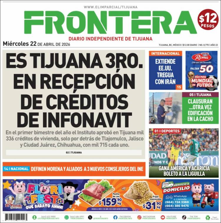 Portada de Frontera (M&eacute;xico)