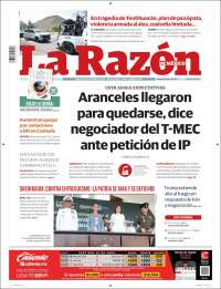 Portada de La Razón (M&eacute;xico)