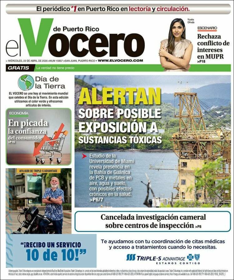 Portada de Vocero (Puerto Rico)