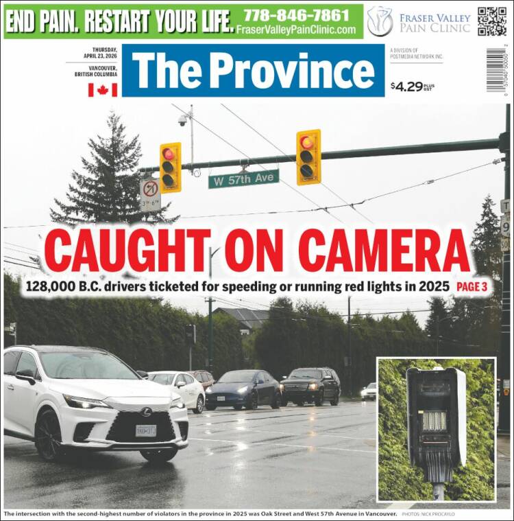 Portada de The Province (Canad&aacute;)