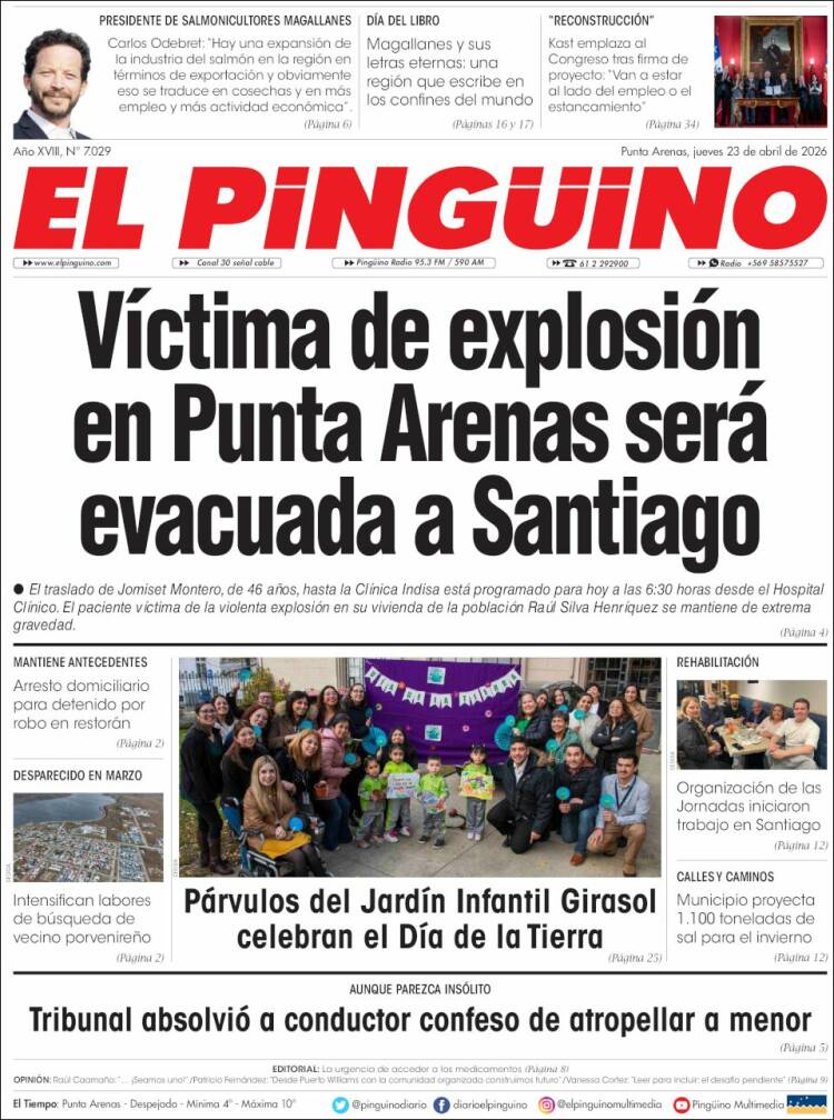 Portada de El Pingüino (Chile)
