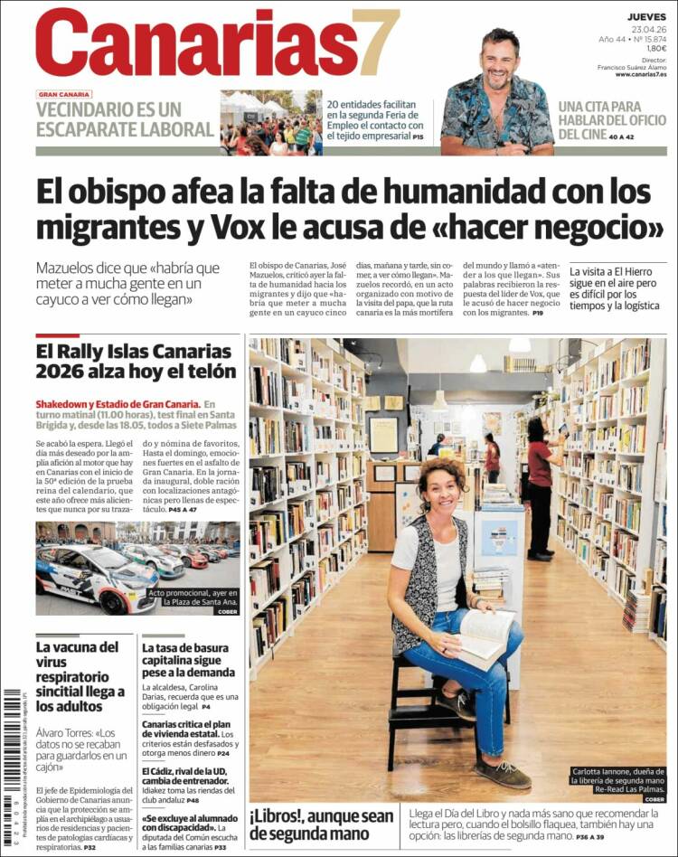 Portada de Canarias 7 (Spain)