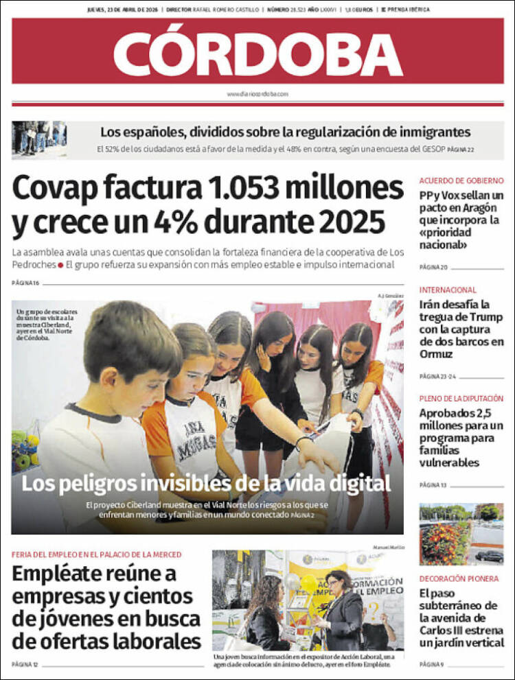 Portada de Diario de Córdoba (Espa&ntilde;a)