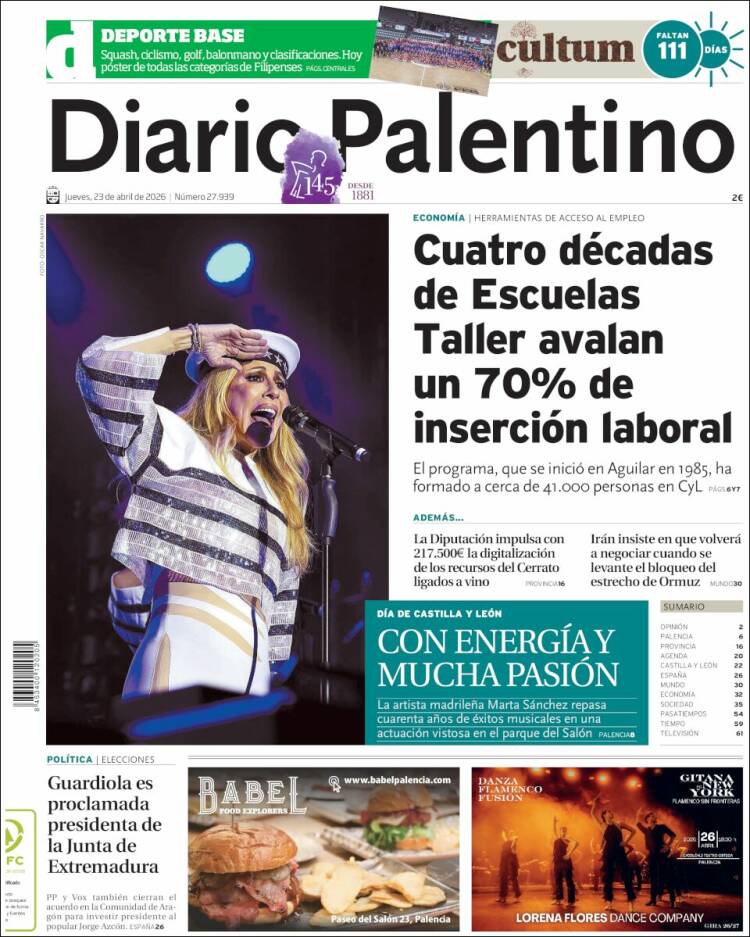 Portada de Diario Palentino (Espa&ntilde;a)