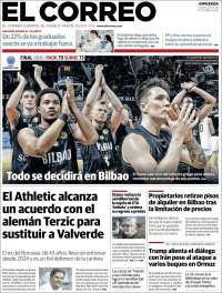 Portada de El Correo - Guipuzcoa (Spain)