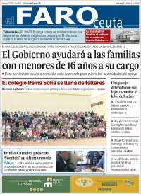 Portada de El Faro de Ceuta (Espa&ntilde;a)