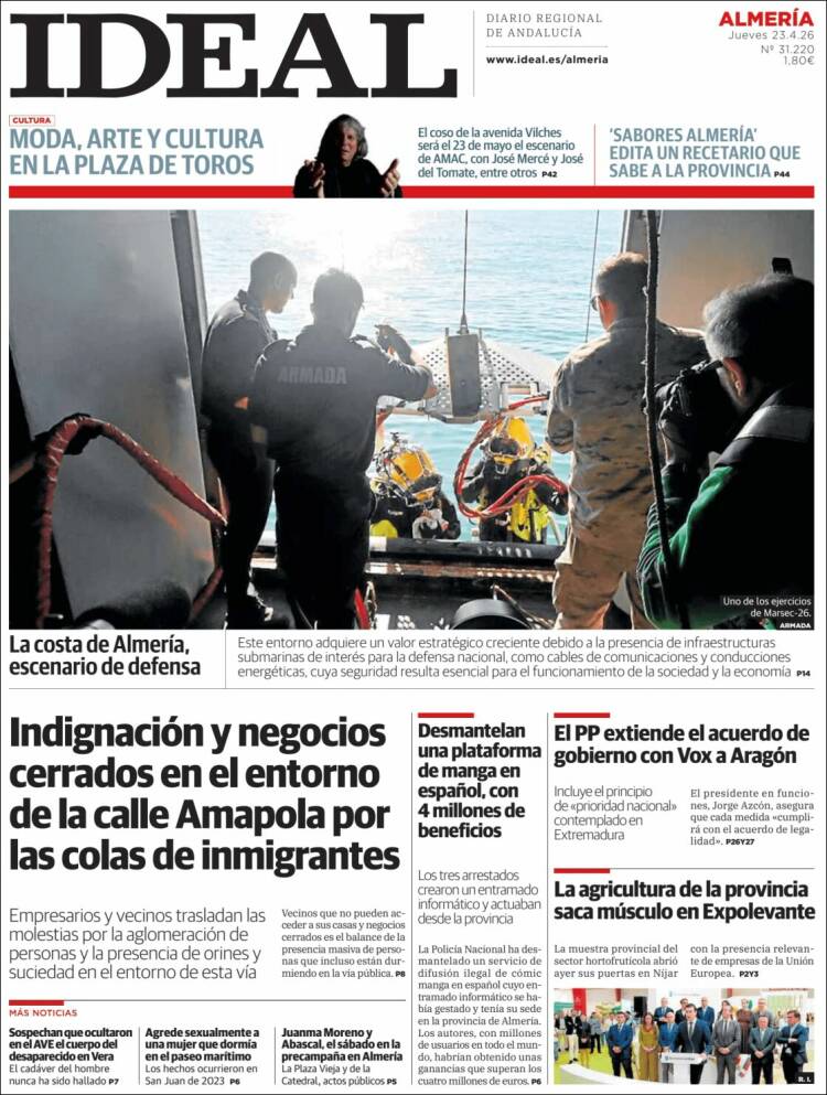 Portada de Ideal Almeria (Espa&ntilde;a)