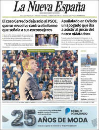 Portada de La Nueva España (Spain)