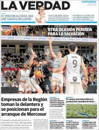 Portada de La Verdad de Cartagena (Espa&ntilde;a)