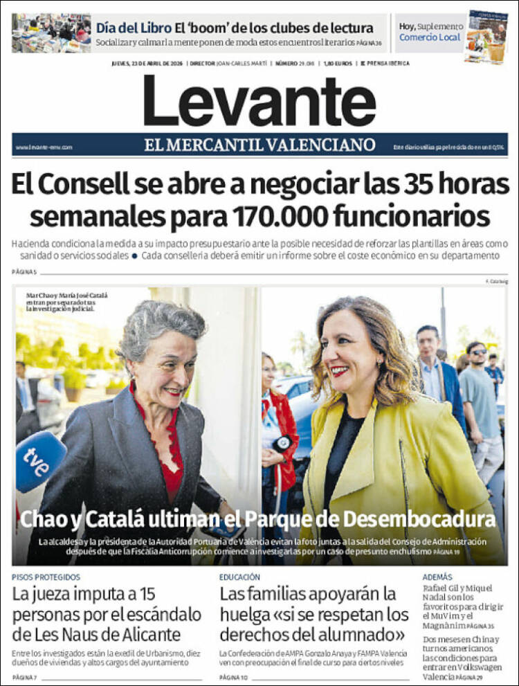 Portada de Levante (Espa&ntilde;a)