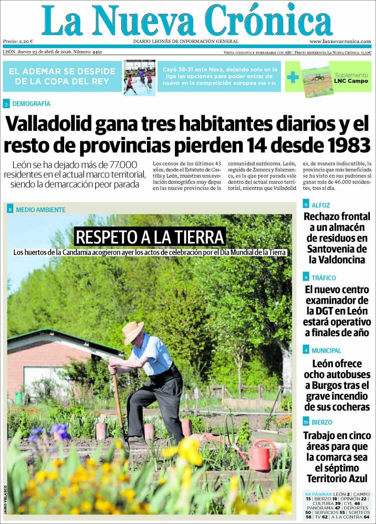 Portada de La Nueva Crónica (Espa&ntilde;a)