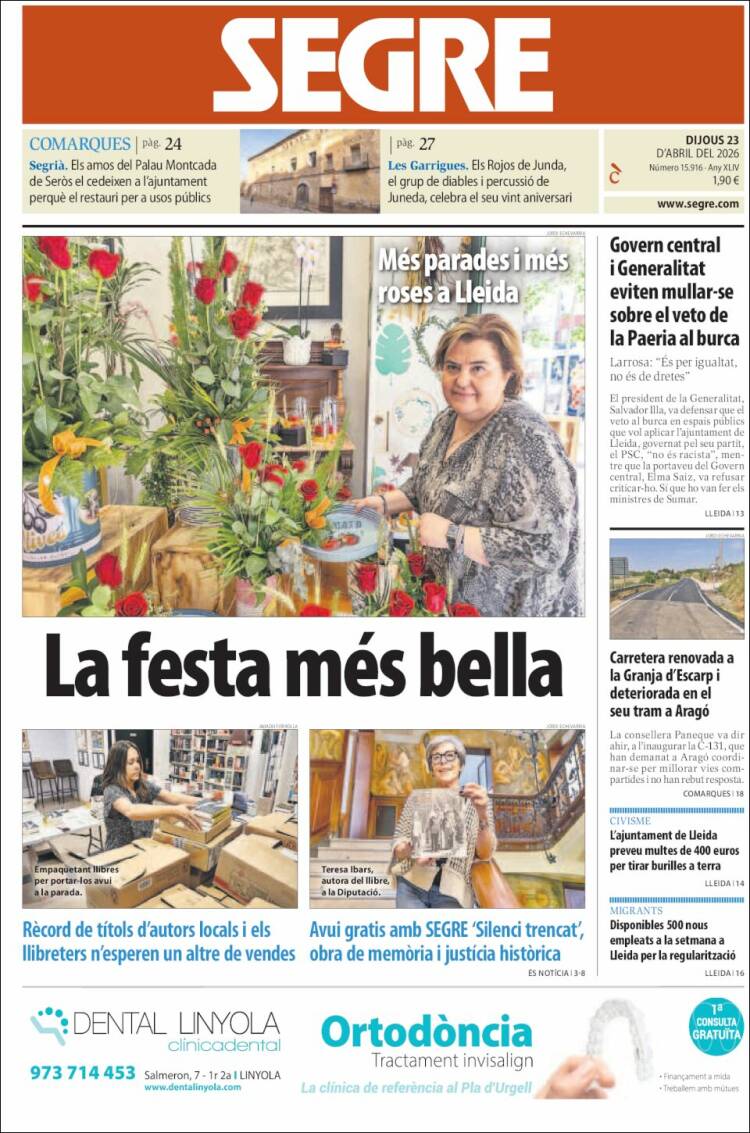 Portada de Segre (Espa&ntilde;a)