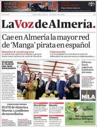 Portada de La Voz de Almería (Espa&ntilde;a)