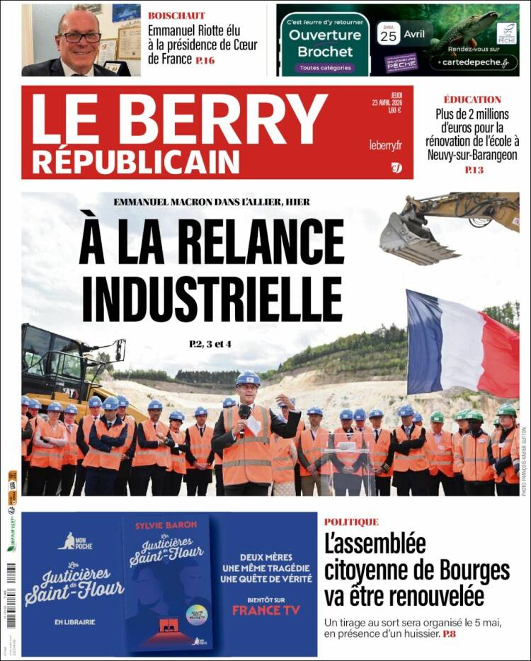 Portada de Berry Republicain (Francia)