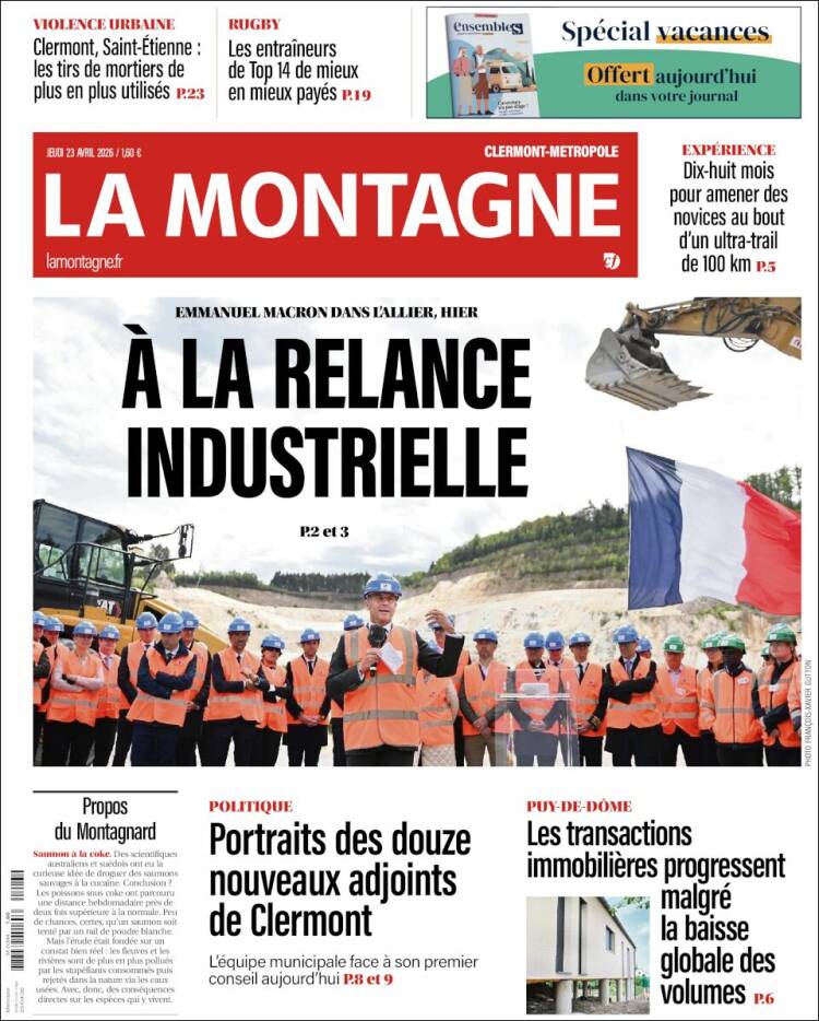 Portada de La Montagne (Francia)