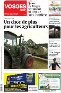 Portada de Vosges Matin (France)