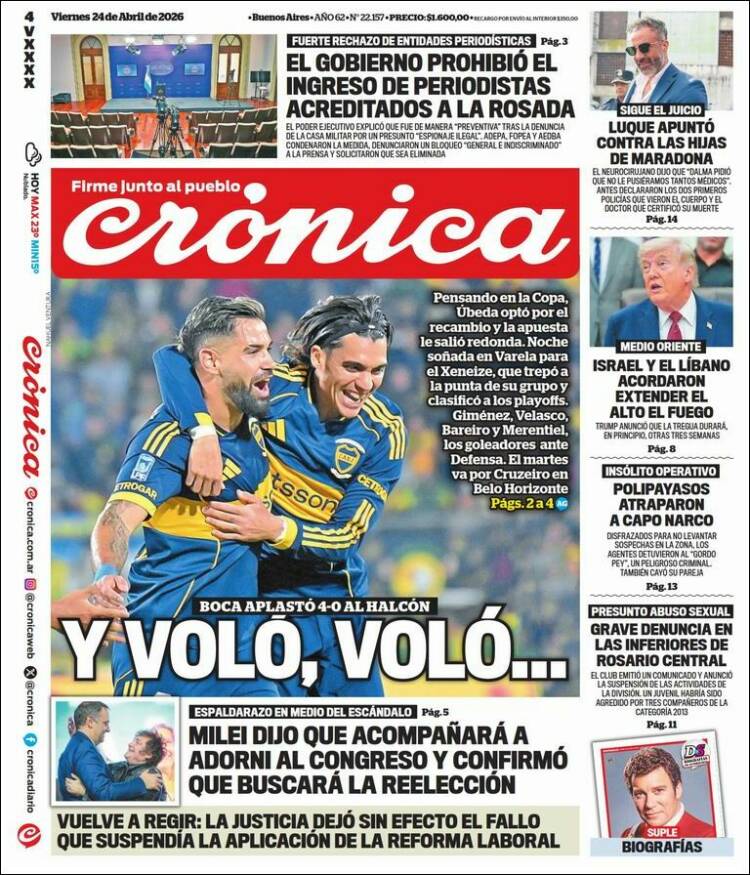 Portada de La Voz del Chaco (Argentina)