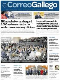 Portada de El Correo Gallego (Spain)
