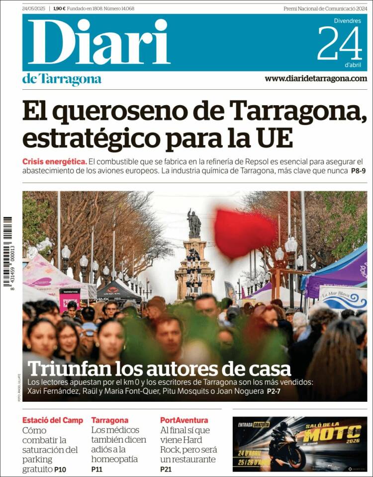 Portada de Diari de Tarragona (Espa&ntilde;a)