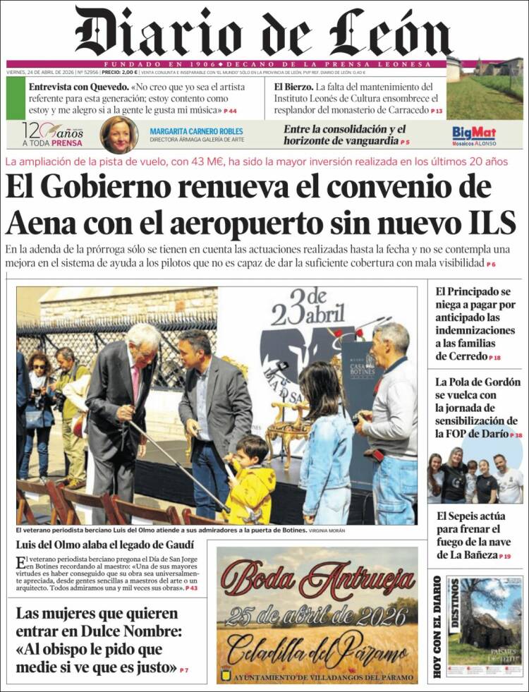 Portada de Diario de León (Spain)