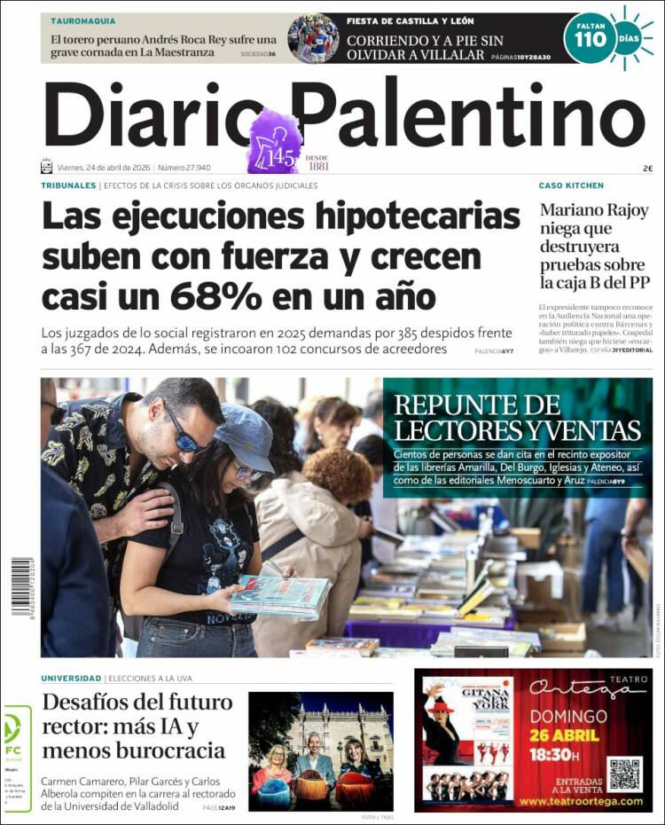 Portada de Diario Palentino (Espa&ntilde;a)
