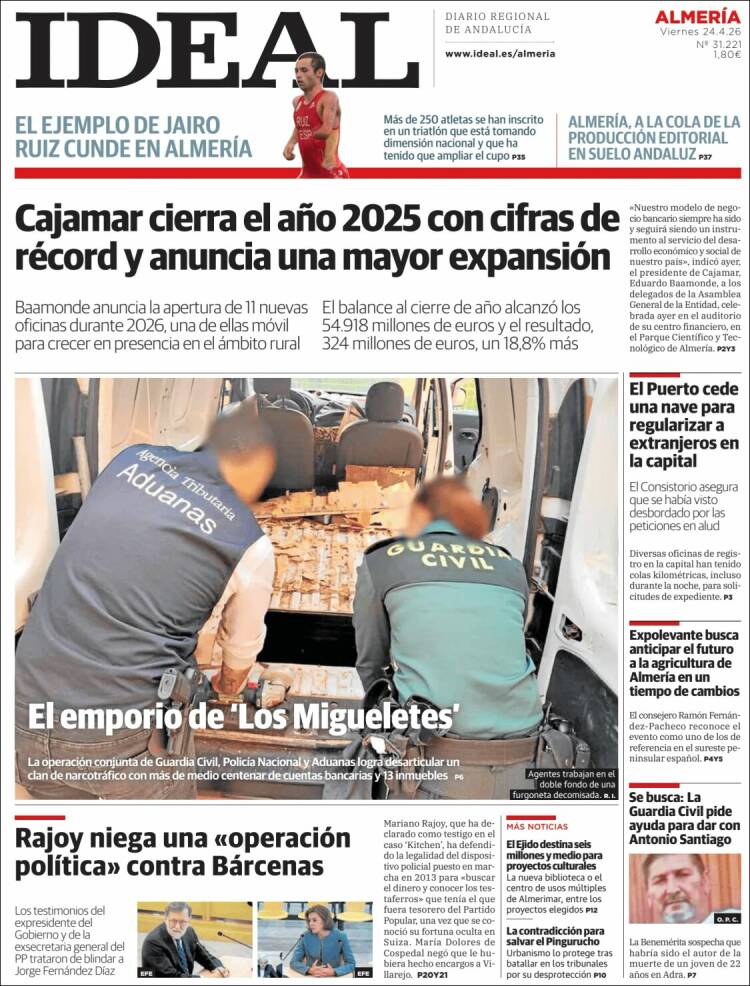 Portada de Ideal Almeria (Espa&ntilde;a)