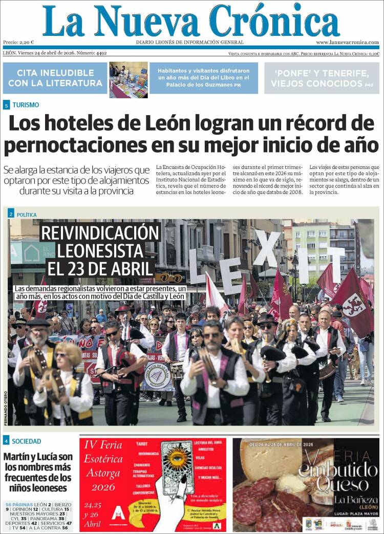 Portada de La Nueva Crónica (Espa&ntilde;a)