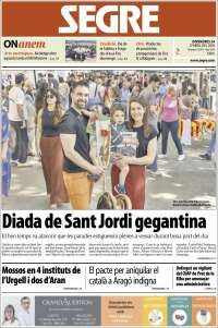 Portada de Segre (Spain)