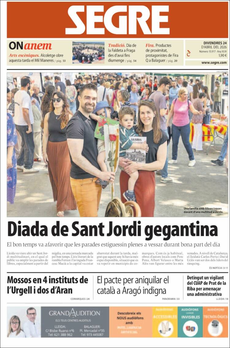 Portada de Segre (Espa&ntilde;a)