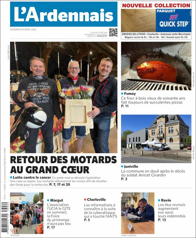 Portada de L'Ardenais (Francia)