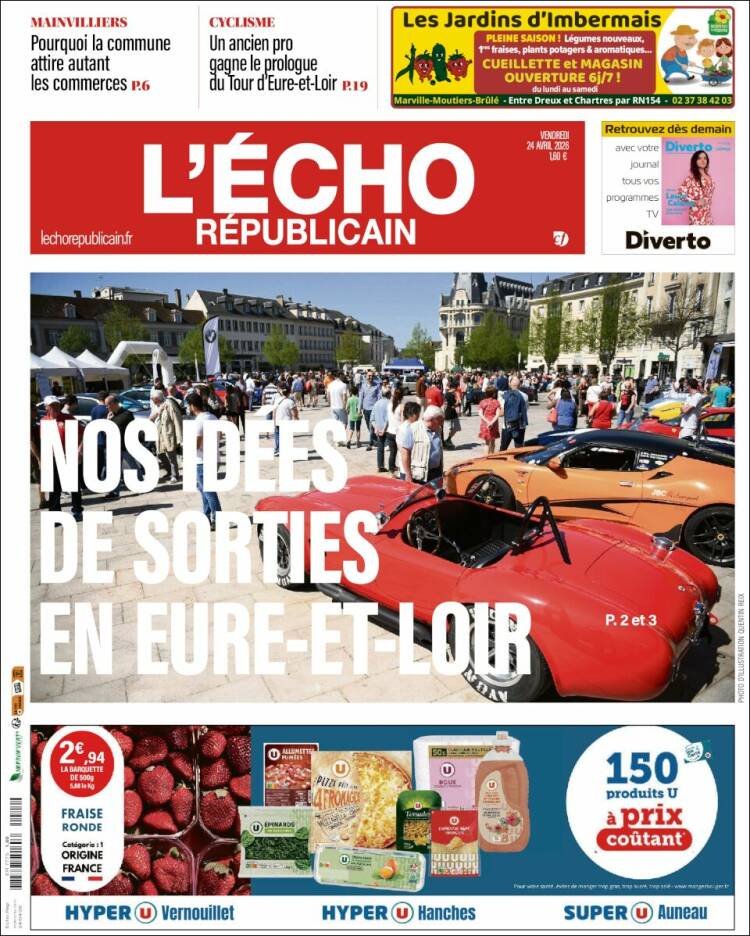 Portada de L'Echo Républicain (Francia)