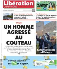 Portada de Libération Champagne (Francia)