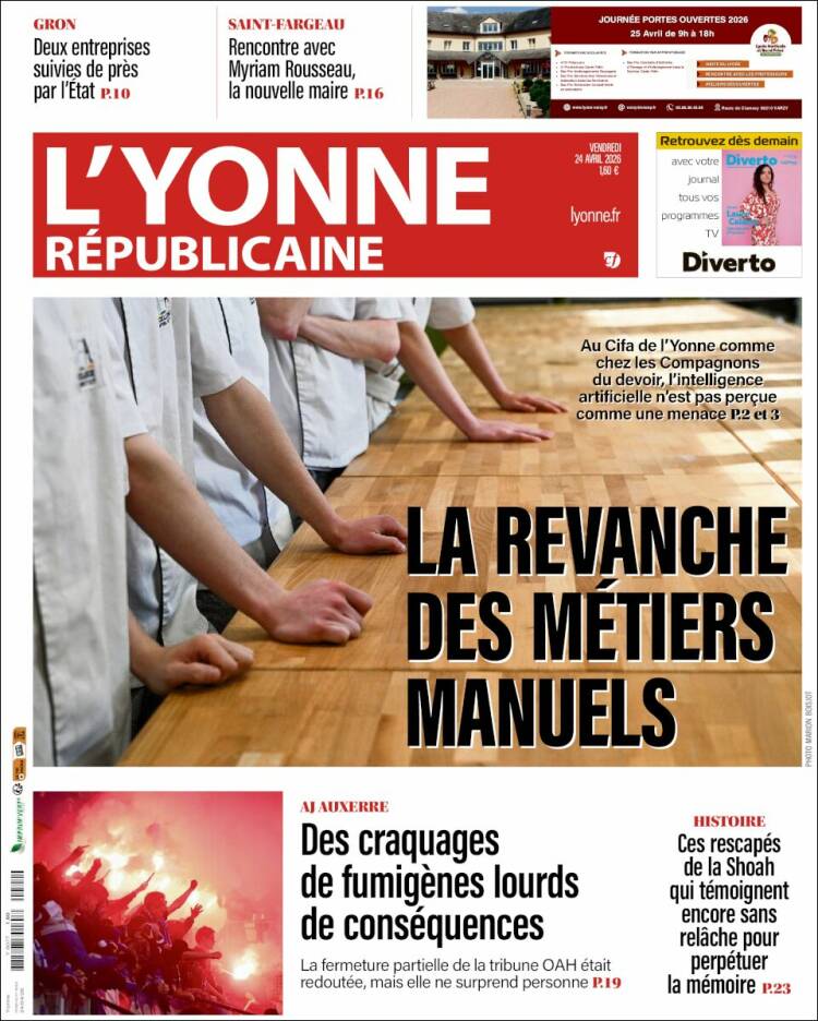 Portada de L'Yonne-Républicaine (Francia)
