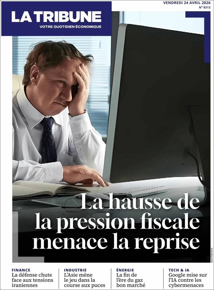 Portada de La Tribune (Francia)