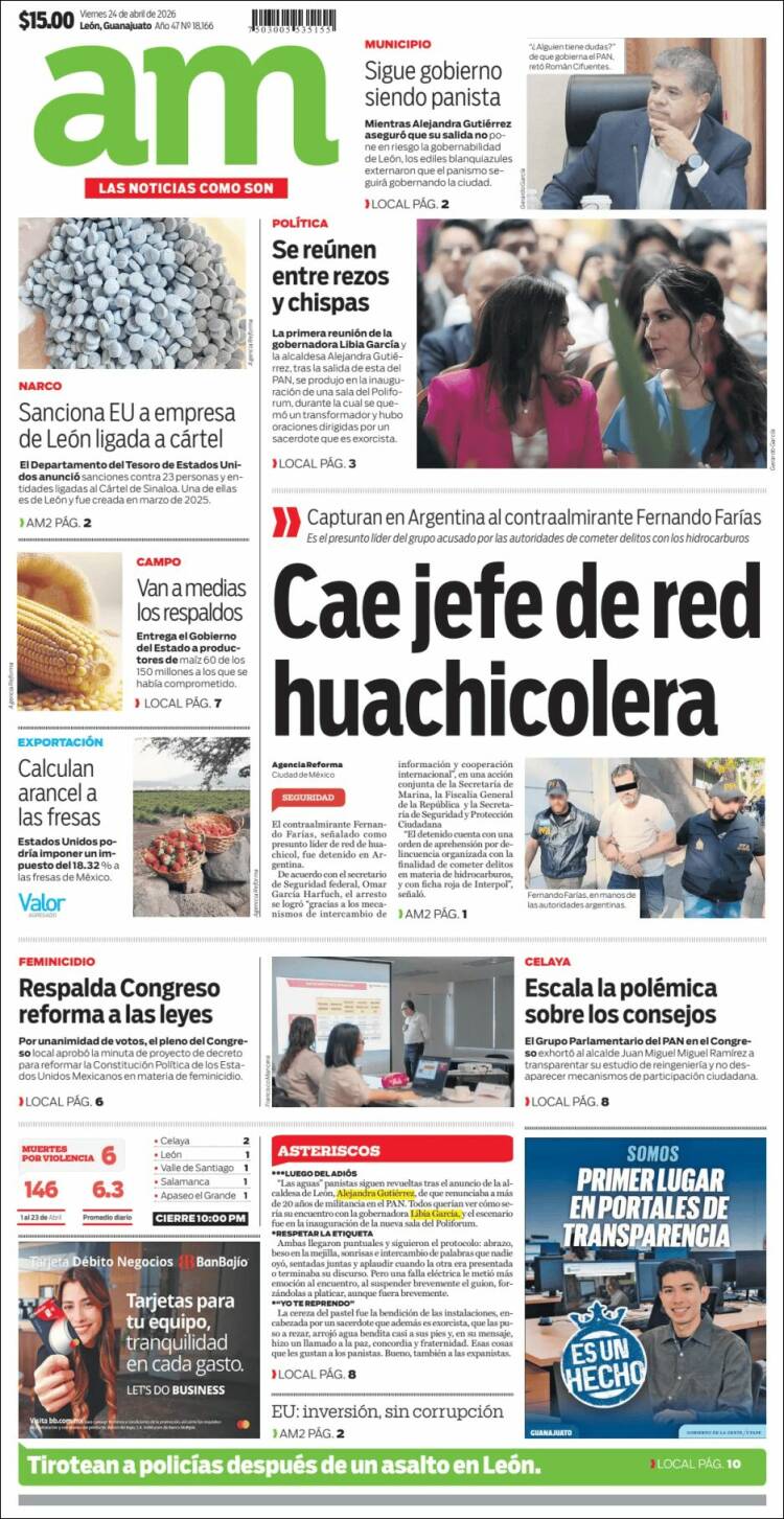 Portada de Al Día A.M. (M&eacute;xico)