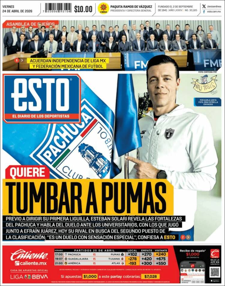 Portada de Esto (M&eacute;xico)