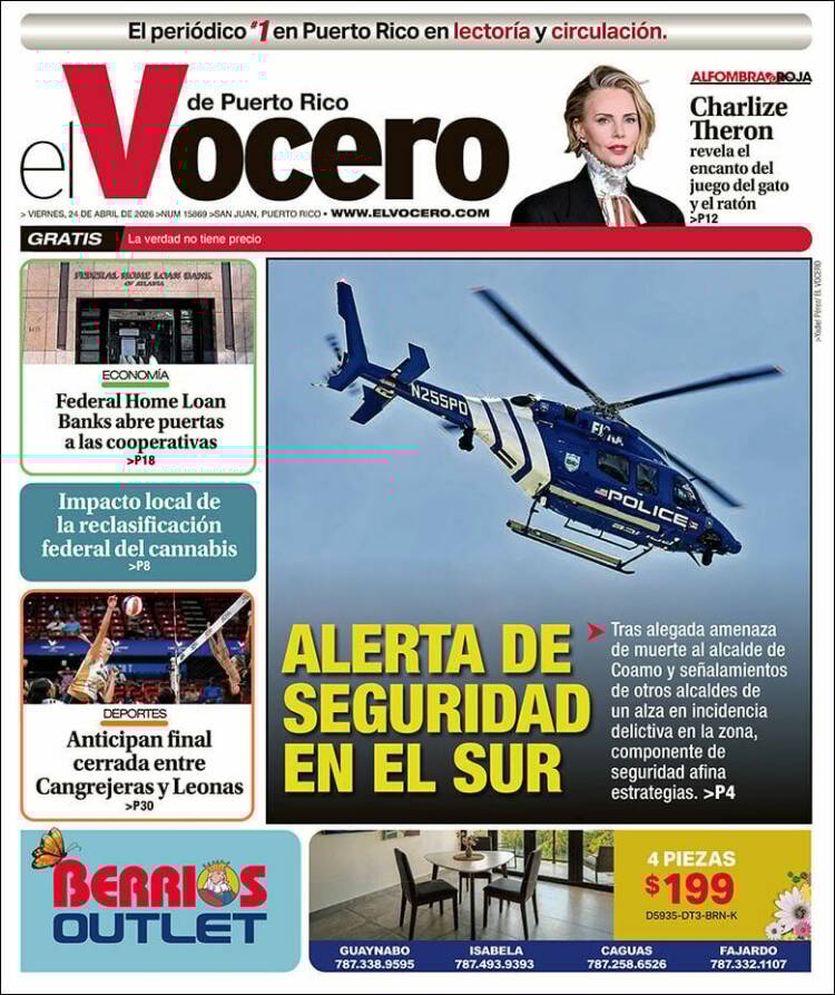 Portada de Vocero (Puerto Rico)