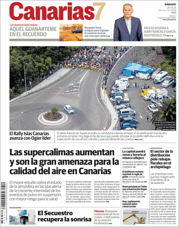 Portada de Canarias 7 (Espa&ntilde;a)