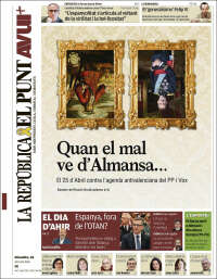 Portada de El Punt Avui (Espa&ntilde;a)
