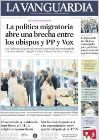 Portada de La Vanguardia (Espa&ntilde;a)